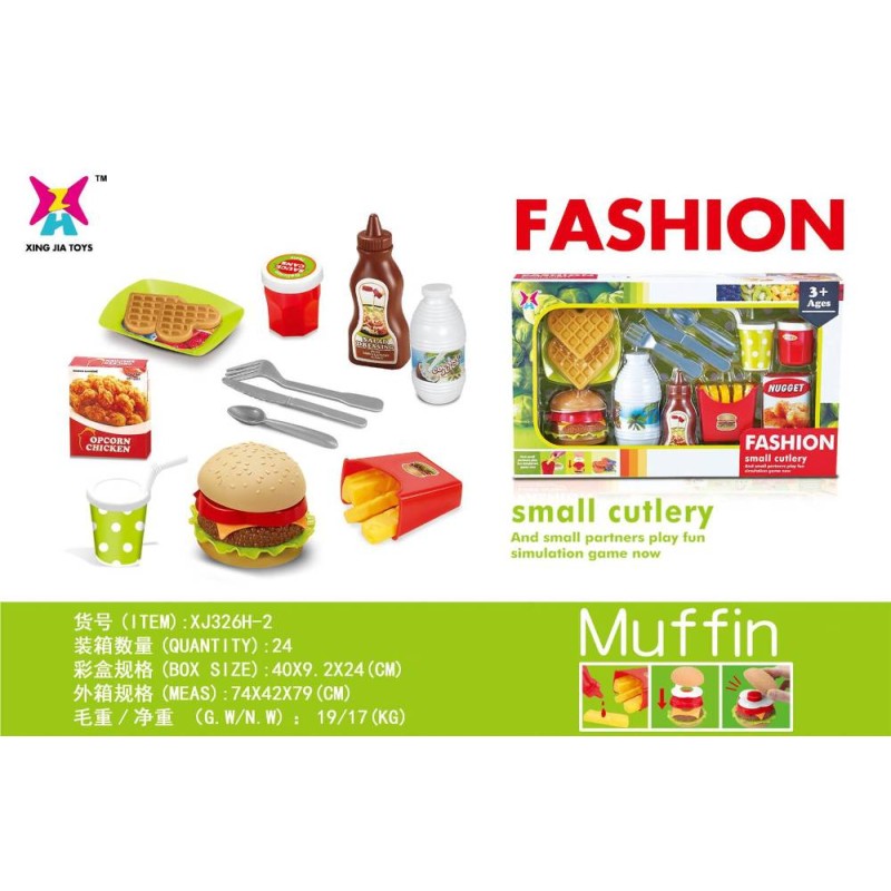 Caja Comida Burguer – Set de Comiditas y