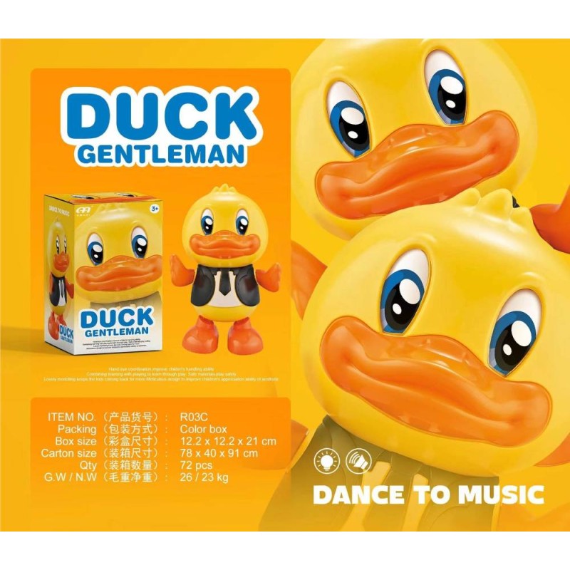 Pato Andador Musical Infantil Duck Gentl