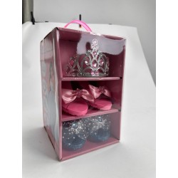 Caja Zapatos Y Corona Princesa