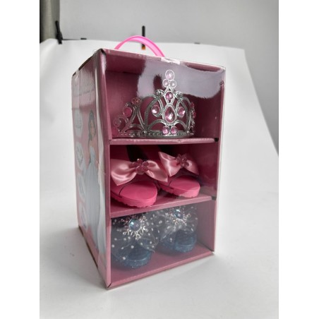 Caja Zapatos Y Corona Princesa