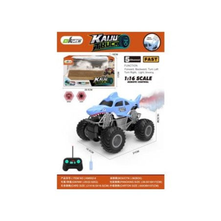 Rc Monster Shark Luces Sonidos Y Humo
