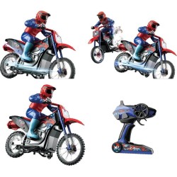 RC Moto Trail Gigante 35 cm con Luces y 