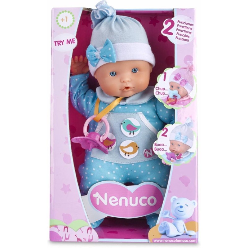 NENUCO AZUL LLORON BLANDITO 2 FUN. 30 CM