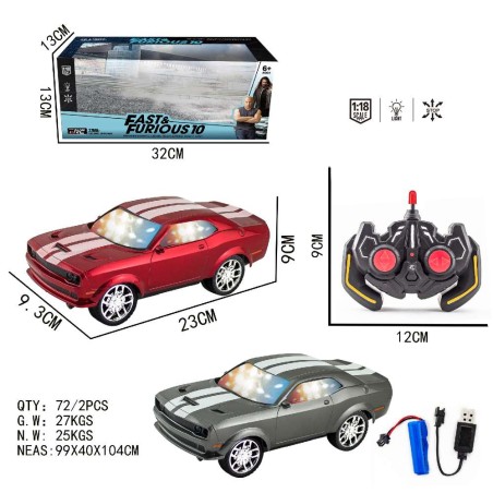 RC Coche Fast & Furious 1:18 – Coche Tel