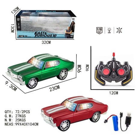 RC Coche Muscle Fast & Furious 1:18 – Co