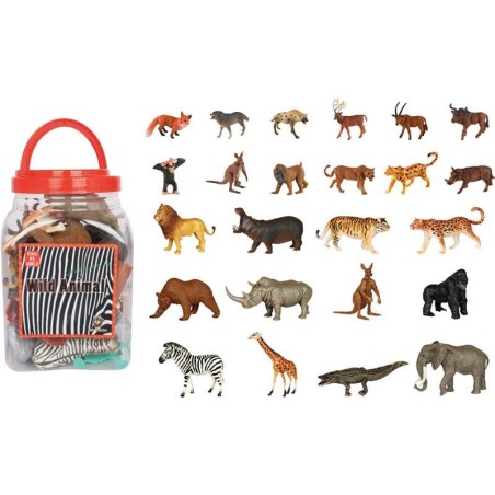 Bote de Animales Salvajes 55 Piezas – Se