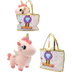 Bolso con Unicornio 25 cm + Peluche Unic