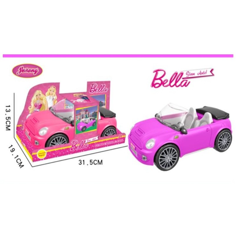 Coche Bella Glam Rosa – Vehículo para Mu