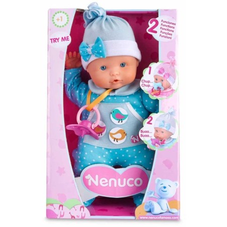 NENUCO AZUL LLORON BLANDITO 2 FUN. 30 CM