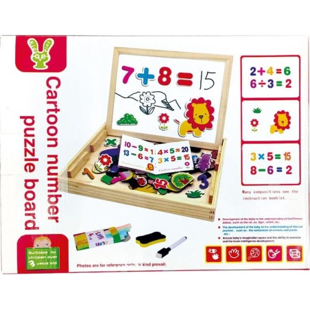 Pizarra de Madera con Números – Juego Ed