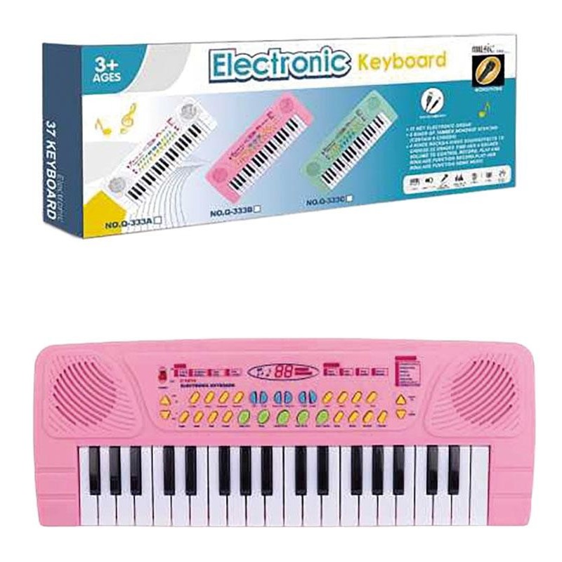 Órgano Electrónico Infantil Rosa – 42 cm