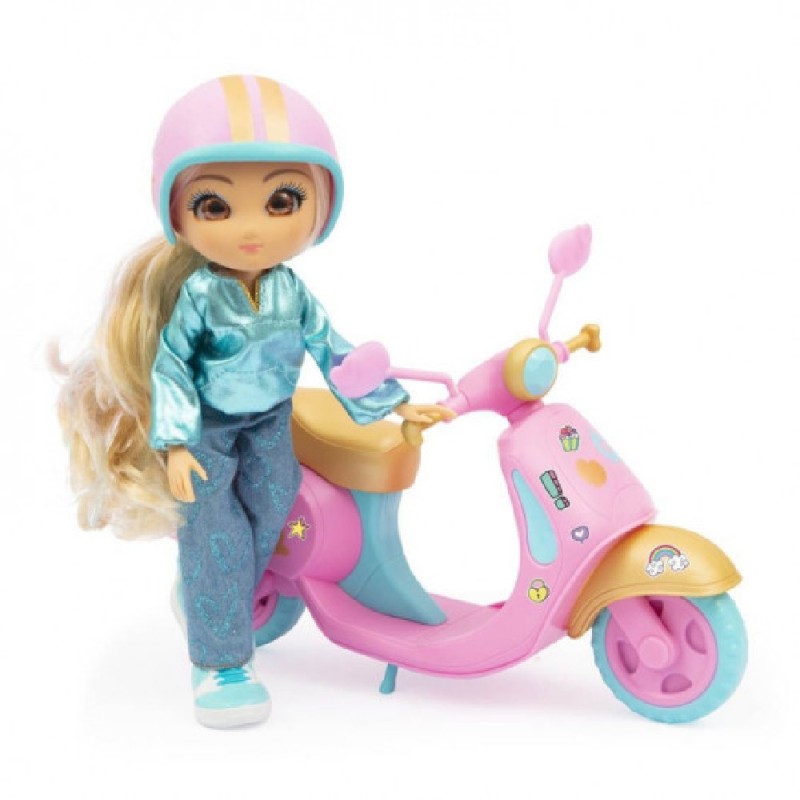 MUÑECA UNIQUE EYES FUN RIDE CON MOTO (SU