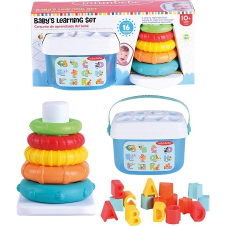 Cubo y pirámide infantil de aprendizaje 
