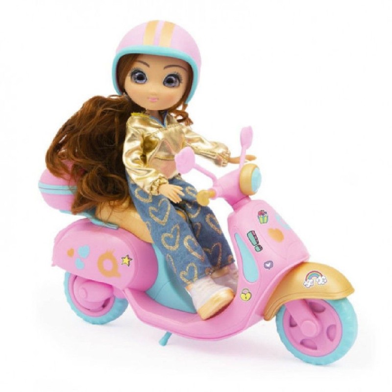 MUÑECA UNIQUE EYES FUN RIDE CON MOTO (SU