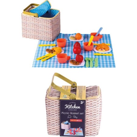 Cesta de Picnic Infantil con Accesorios 