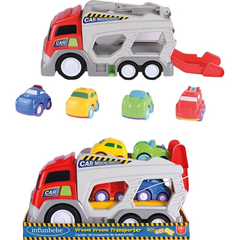 Camión Portacoches Infantil con 4 Coches