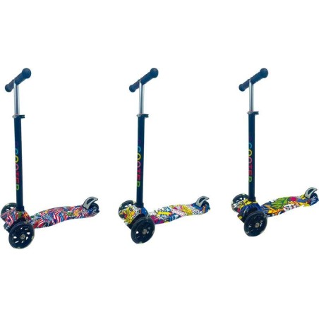 Patinete 3 Ruedas Graffiti con Luces