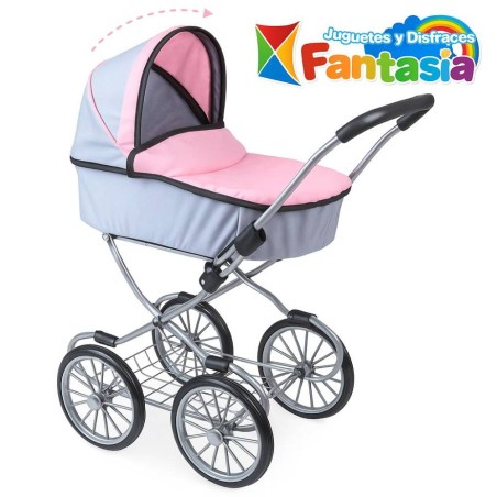 Coche muñecas con capota 83×48×66 cm – C