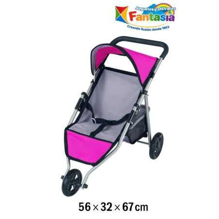 Silla de paseo para muñecas 56×32×67 cm 