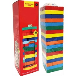 Jenga de Colores 54 Piezas – 29 cm