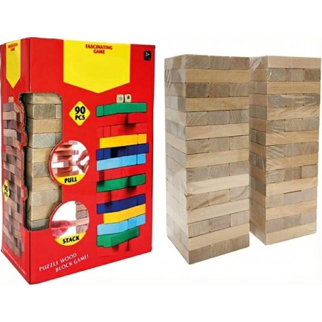 Jenga de Madera 90 Piezas