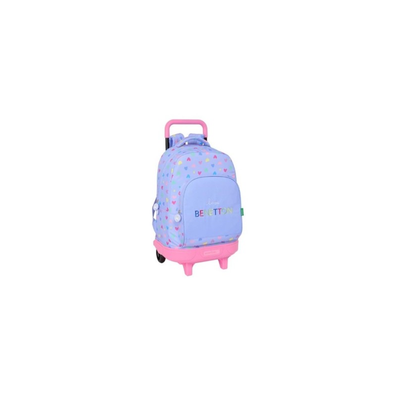 Mochila Ruedas Compact Benetton Lila 45