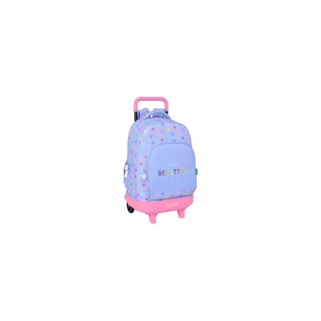Mochila Ruedas Compact Benetton Lila 45