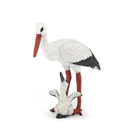 FIGURA CIGUEÑA Y CRIA ( PAPO ) 50159