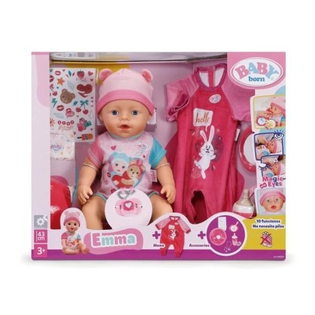 Baby Born - Emma con pelele y accesorios