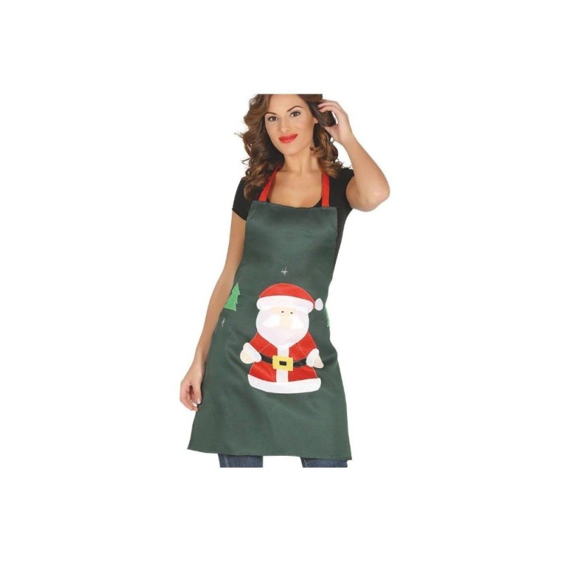 delantal navideño papa noel