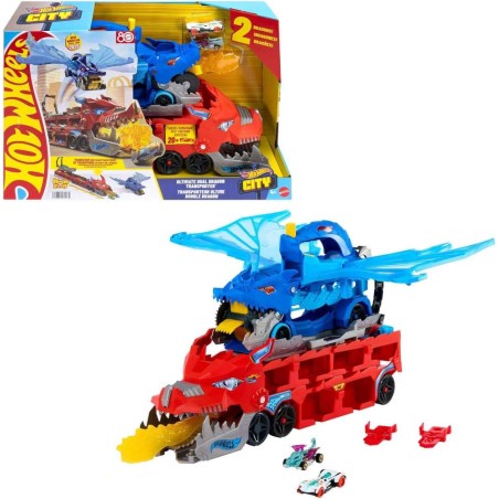 Hot Wheels City Dragón Transportador con