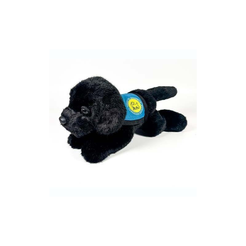 Peluche Perro Labrador Negro Con Chaleco