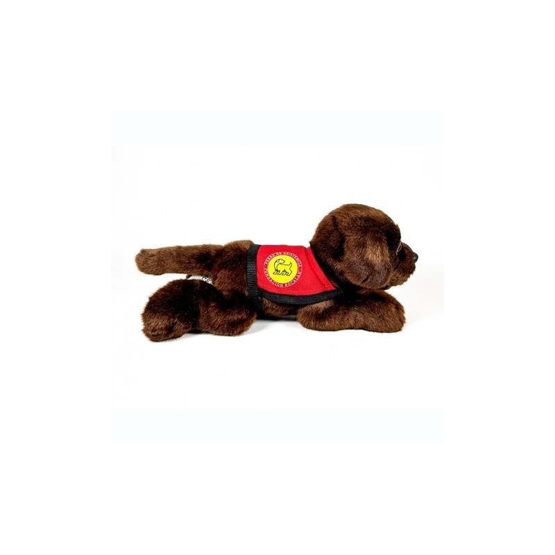 Peluche Perro Labrador Chocolate Con Cha