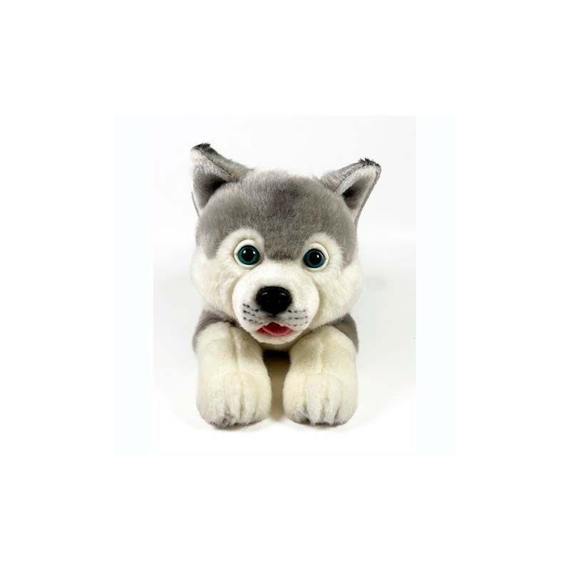 Peluche Husky Tumbado 25cm.