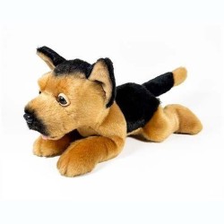 Peluche Pastor Alemán Tumbado 25cm. 2