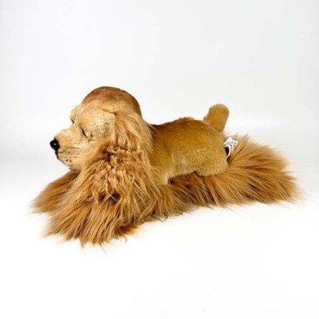 Peluche Cocker Spaniel Tumbado 25cm.