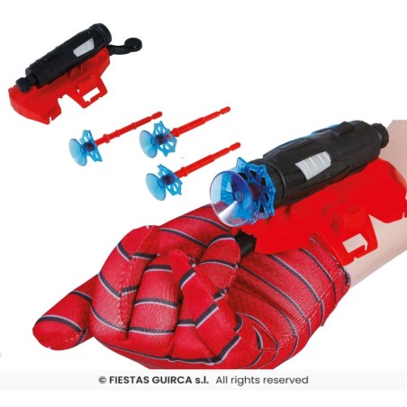 Guante (infantil) araña lanza ventosas
