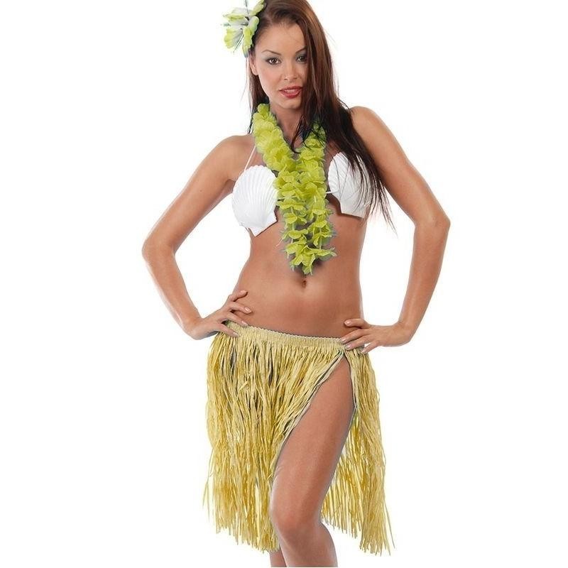 CONJUNTO HAWAIANO PAJA (3 PIEZAS )