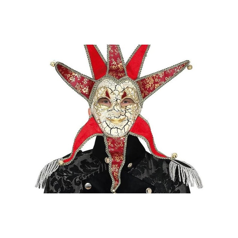 MASCARA VENECIANA HOMBRE ROJA