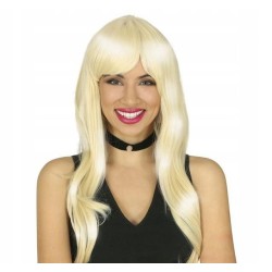 PELUCA MELENA RUBIA 80S, EN CAJA