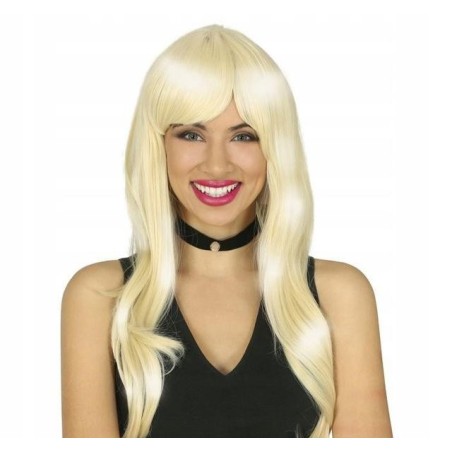PELUCA MELENA RUBIA 80S, EN CAJA