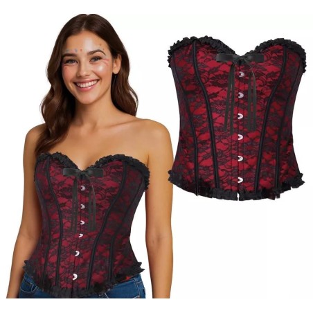 CORSET BURDEOS, ADULTA, 38 - 40 (M)