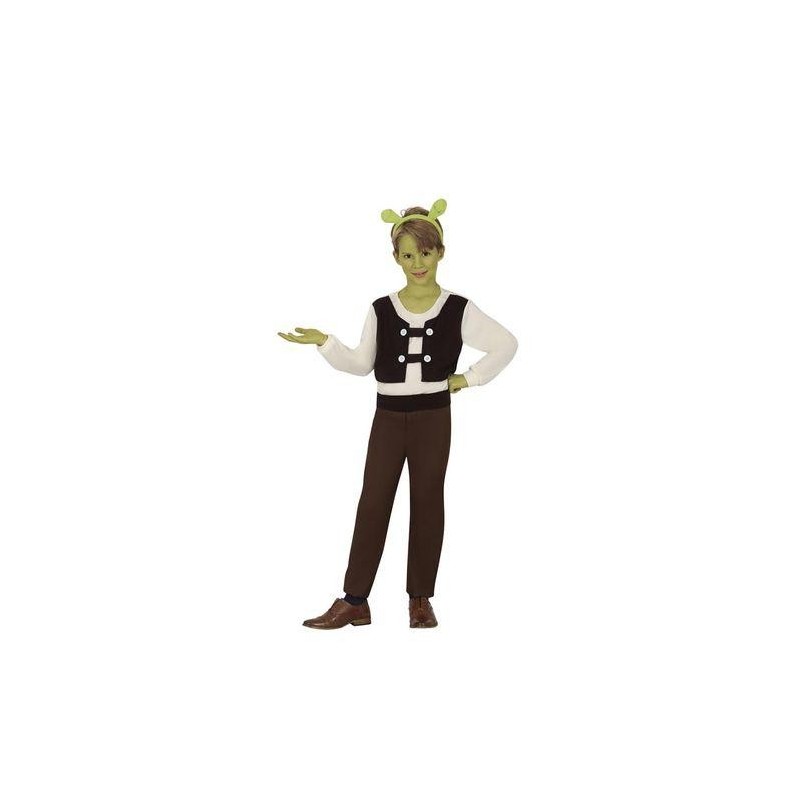 DISFRAZ OGRO SHREK POSADERO 5-6 AÑOS