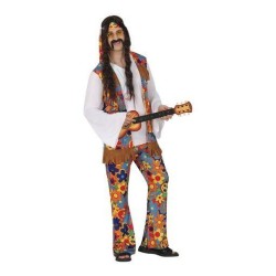DISFRAZ FLOWER HIPPIE, ADULTO, 48 – 50 (