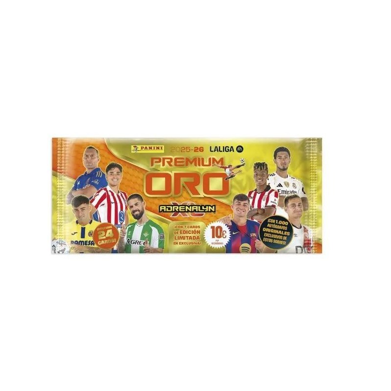 Sobres Premium Oro Adrenalyn 2025/2026