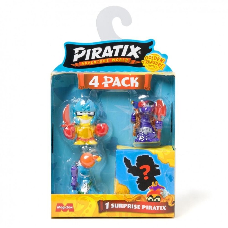 Piratix Golden Treasure Pack 4 figuras 