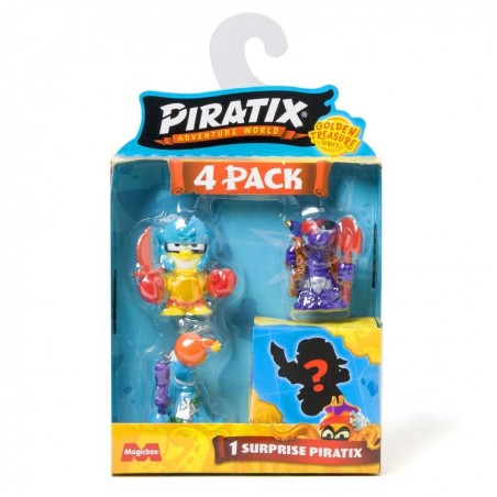 Piratix Golden Treasure Pack 4 figuras 