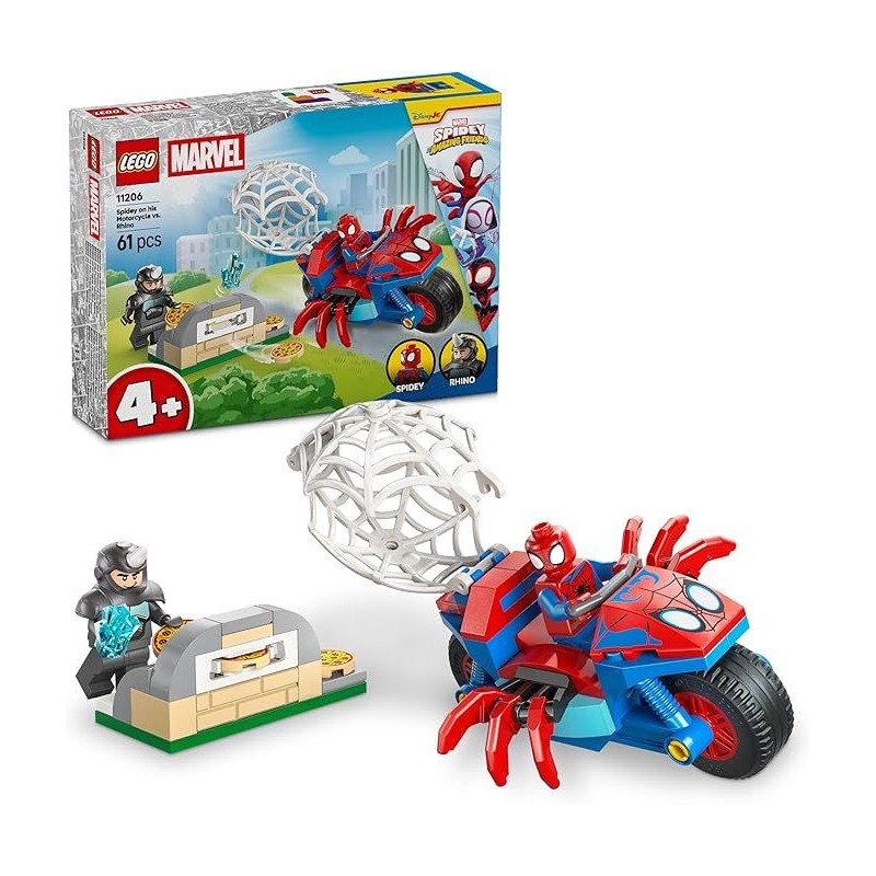 Spidey en su Moto vs. Rino