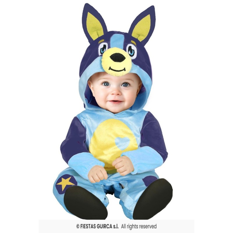 Disfraz perrito azul bluey 2-3 años