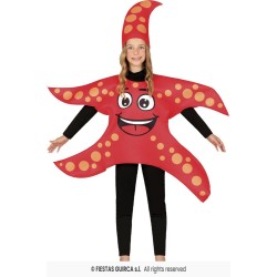Disfraz estrella de mar roja 7-9 años 2